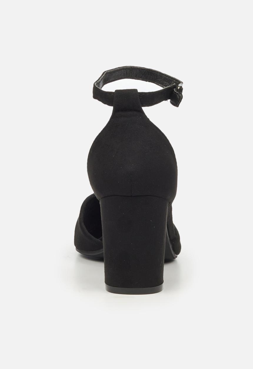 Butterfly Feet - Zara 1 ankle strap heel - black