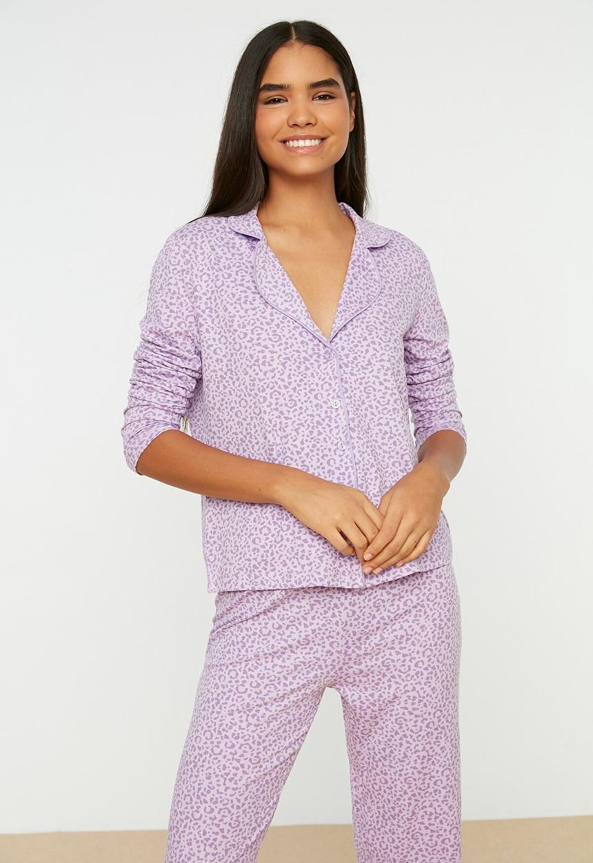 Trendyol - Knit pajamas set - lilac