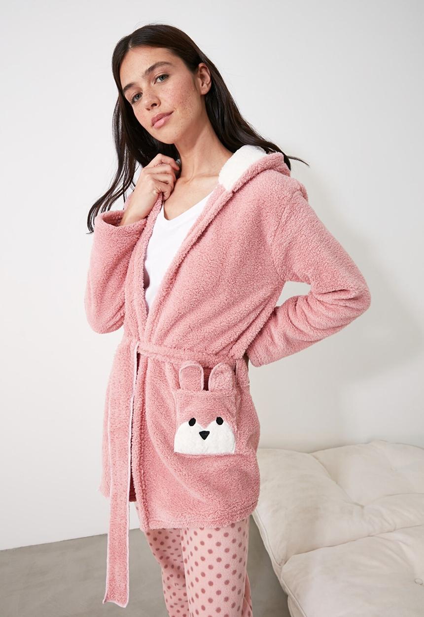 Trendyol - Welsoft dressing gown - powder pink