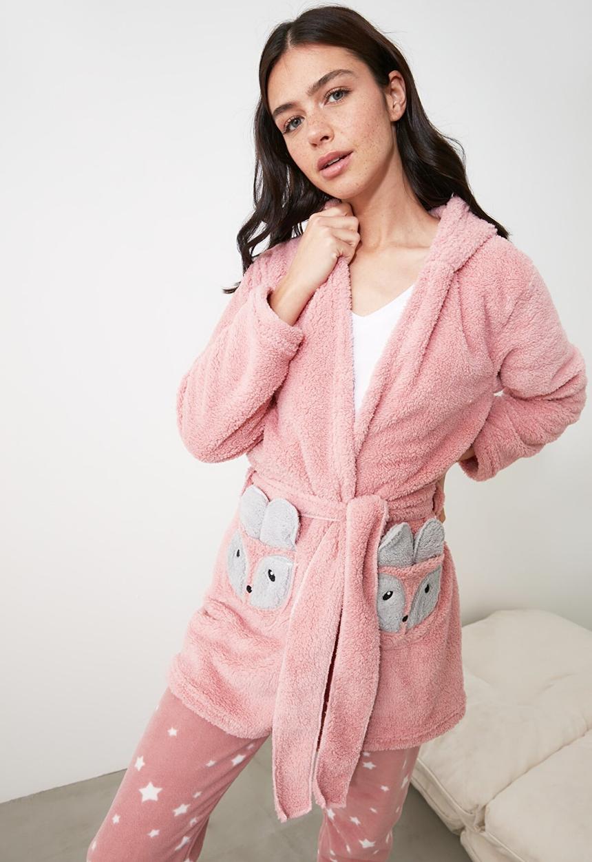 Trendyol - Welsoft dressing gown - powder pink