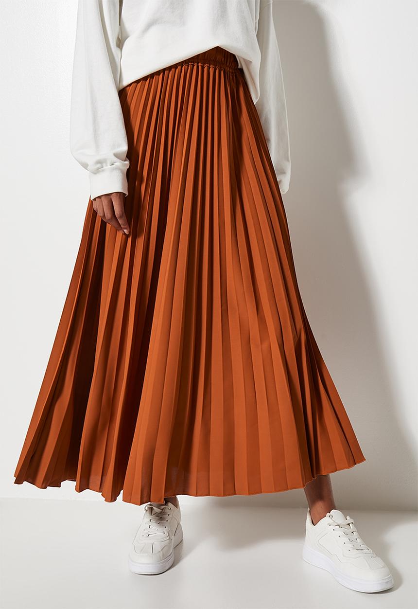 Superbalist - Maxi pleat - tobacco