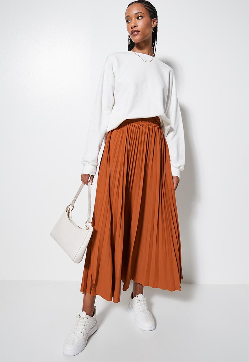 Superbalist - Maxi pleat - tobacco