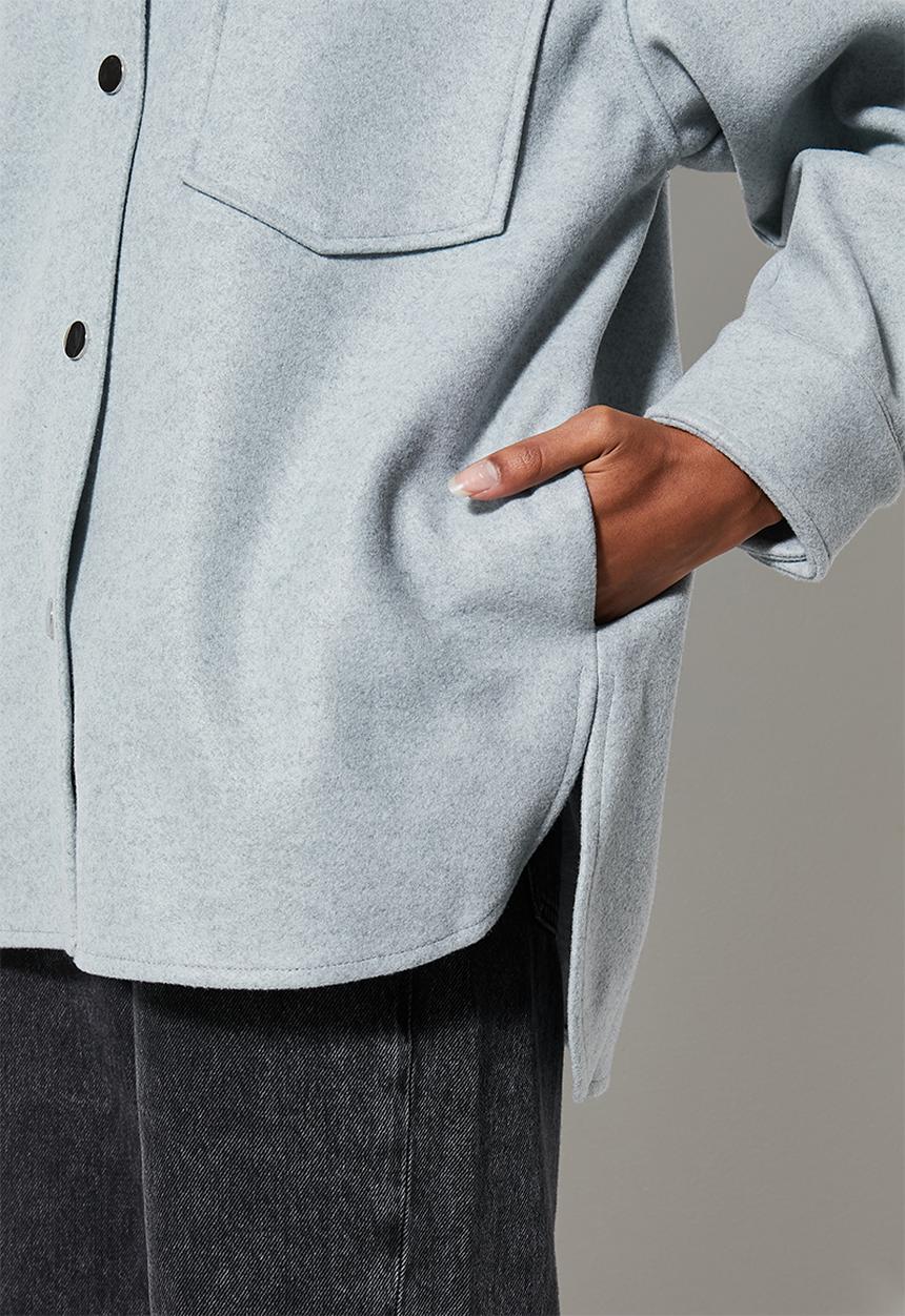 Superbalist - Melton overshirt - sage