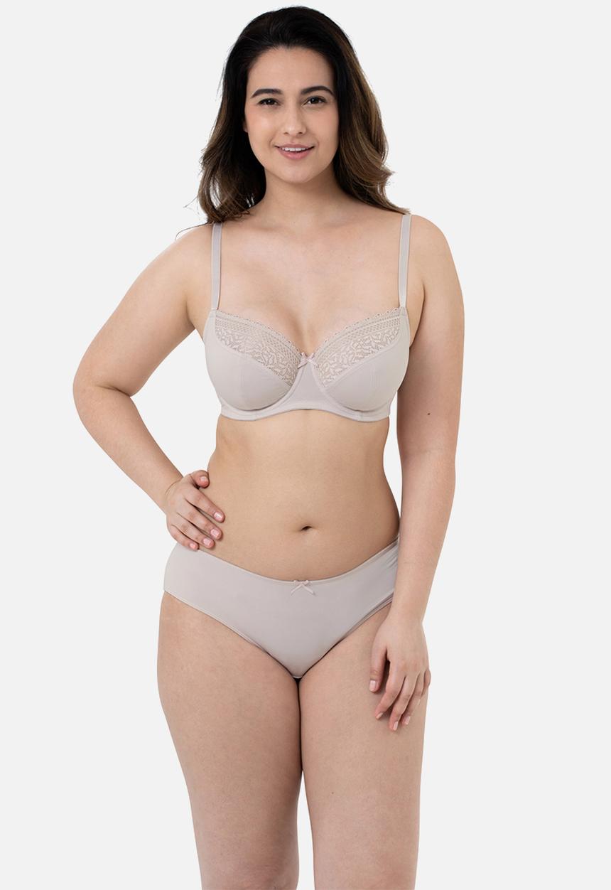 DORINA - Savanna 2 pack cheeky hipster panty - black & beige 