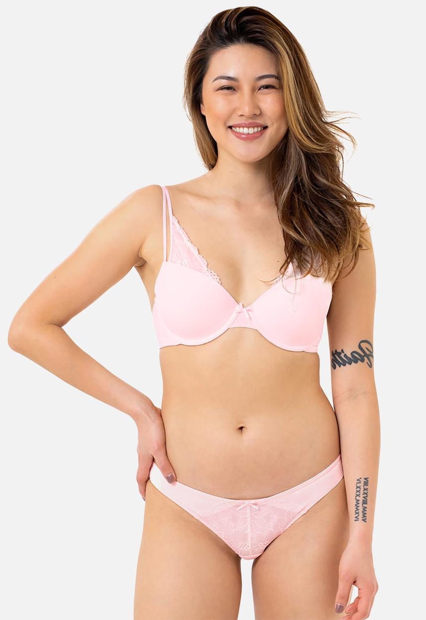 DORINA - Alaiya light padded demi bra - pink