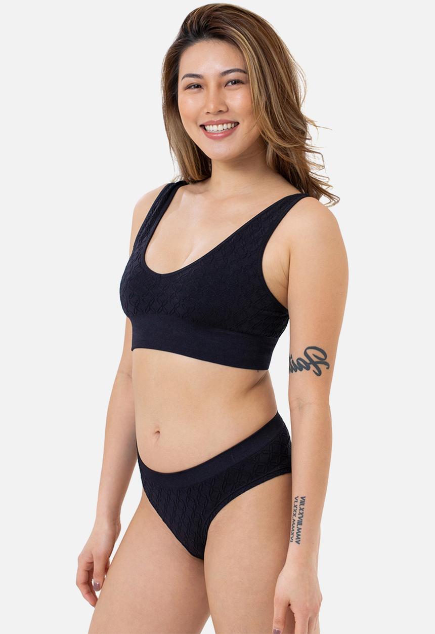 DORINA - Azure 2 pack light padded bralette - ivory & black