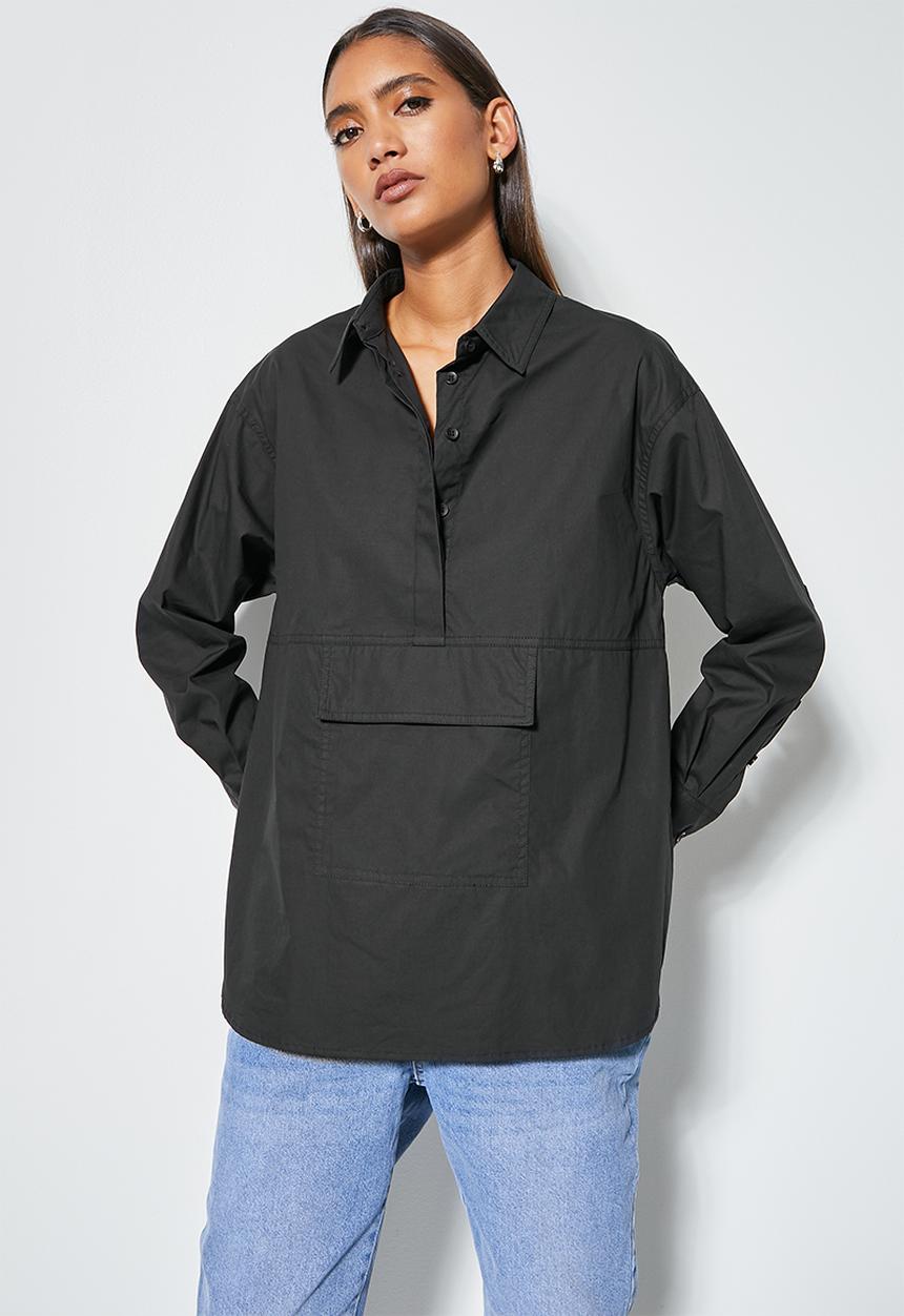 Superbalist - Pocket detail shirt - black