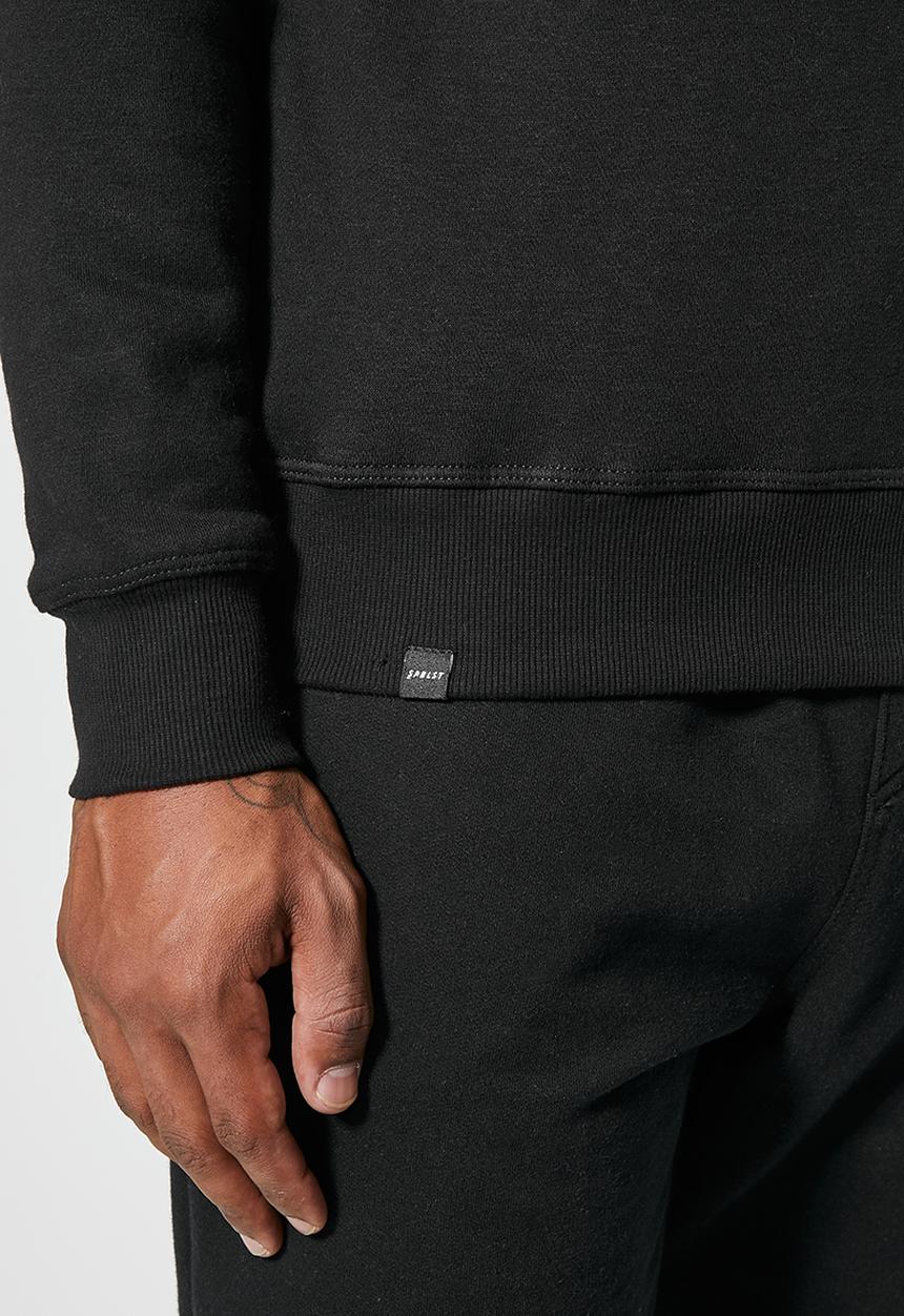 Superbalist - Brewer branded graphic pullover crew neck sweat - black