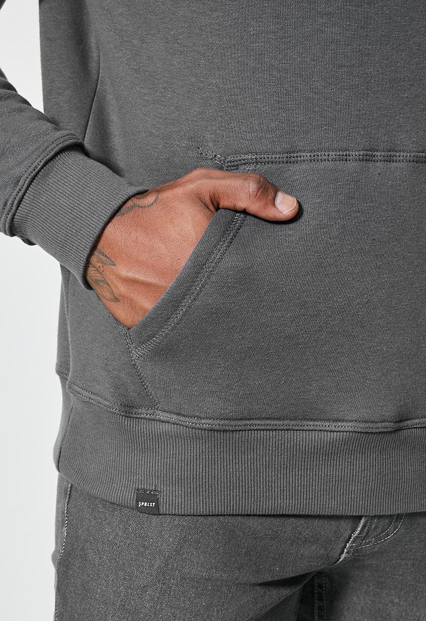Superbalist - Maddox pullover hoodie - charcoal melange