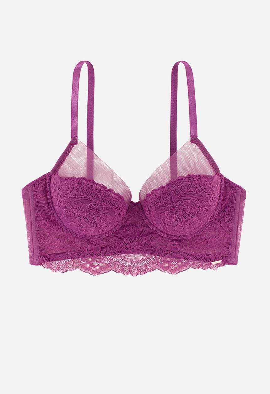 DORINA - Icon light padded demi bra - purple