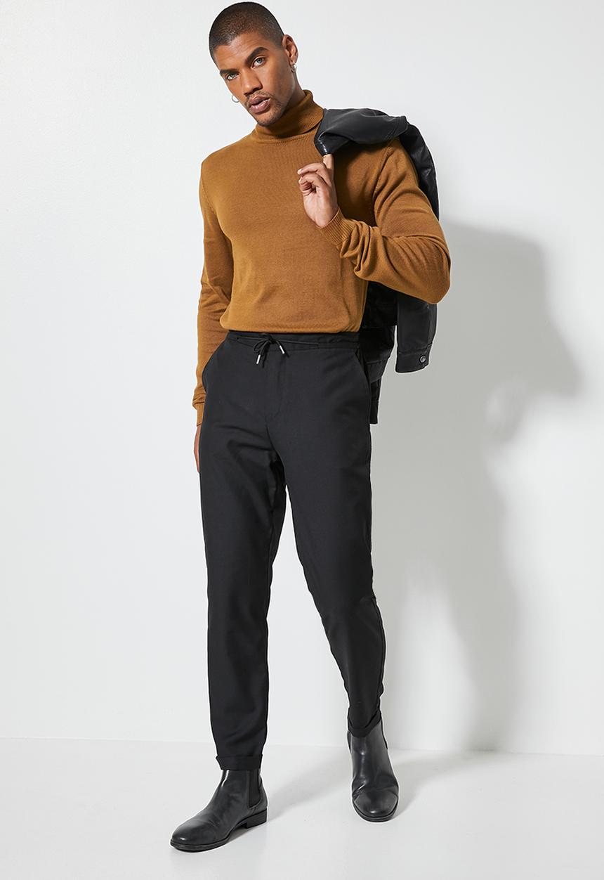 Superbalist - Basic roll neck slim fit knit - brown