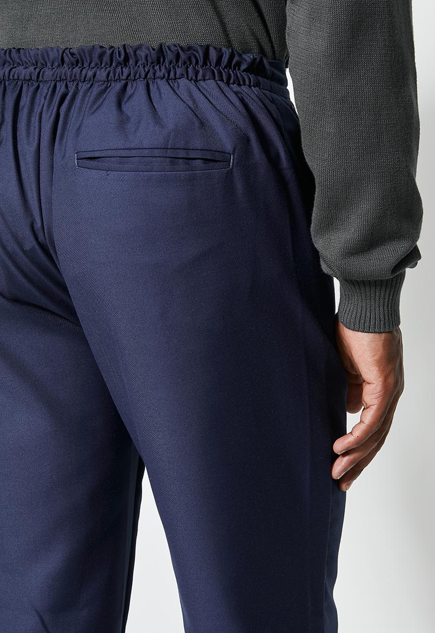 Superbalist - Fashion elastic waistband tapered trousers - navy