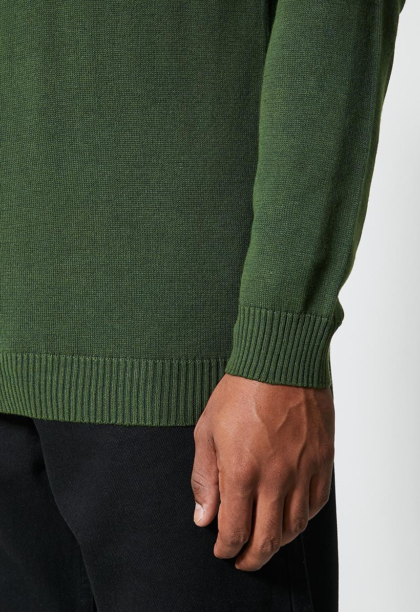 Superbalist - Basic roll neck slim fit knit - green