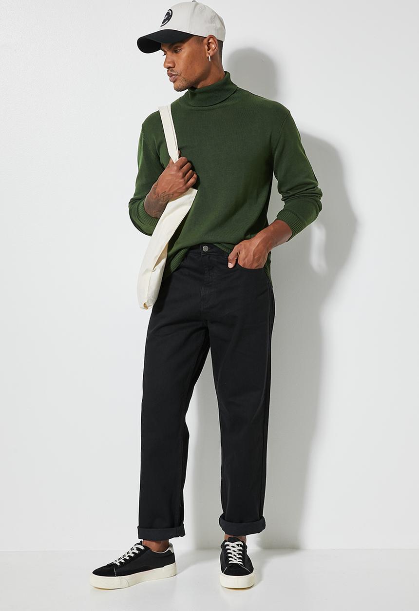 Superbalist - Basic roll neck slim fit knit - green