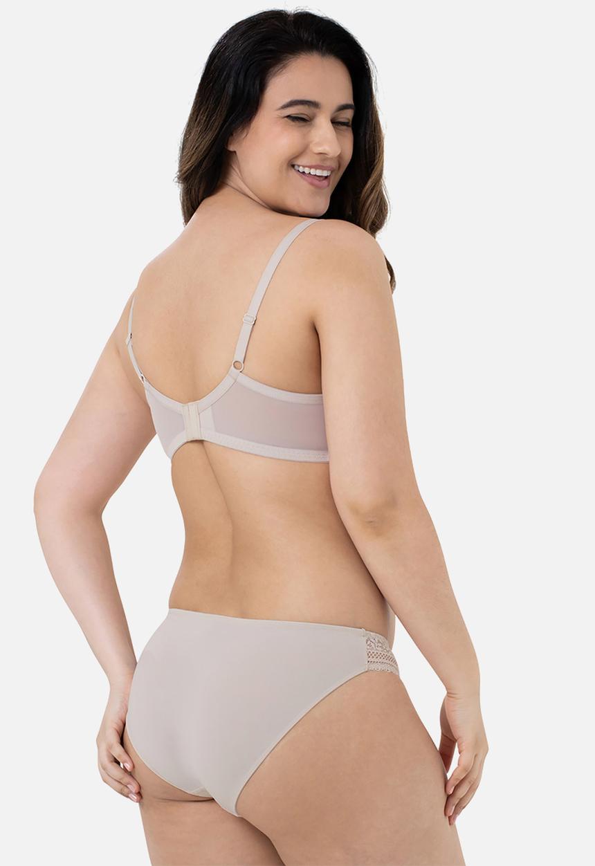DORINA - Meeka 2 pack light padded demi bra - beige & ivory 