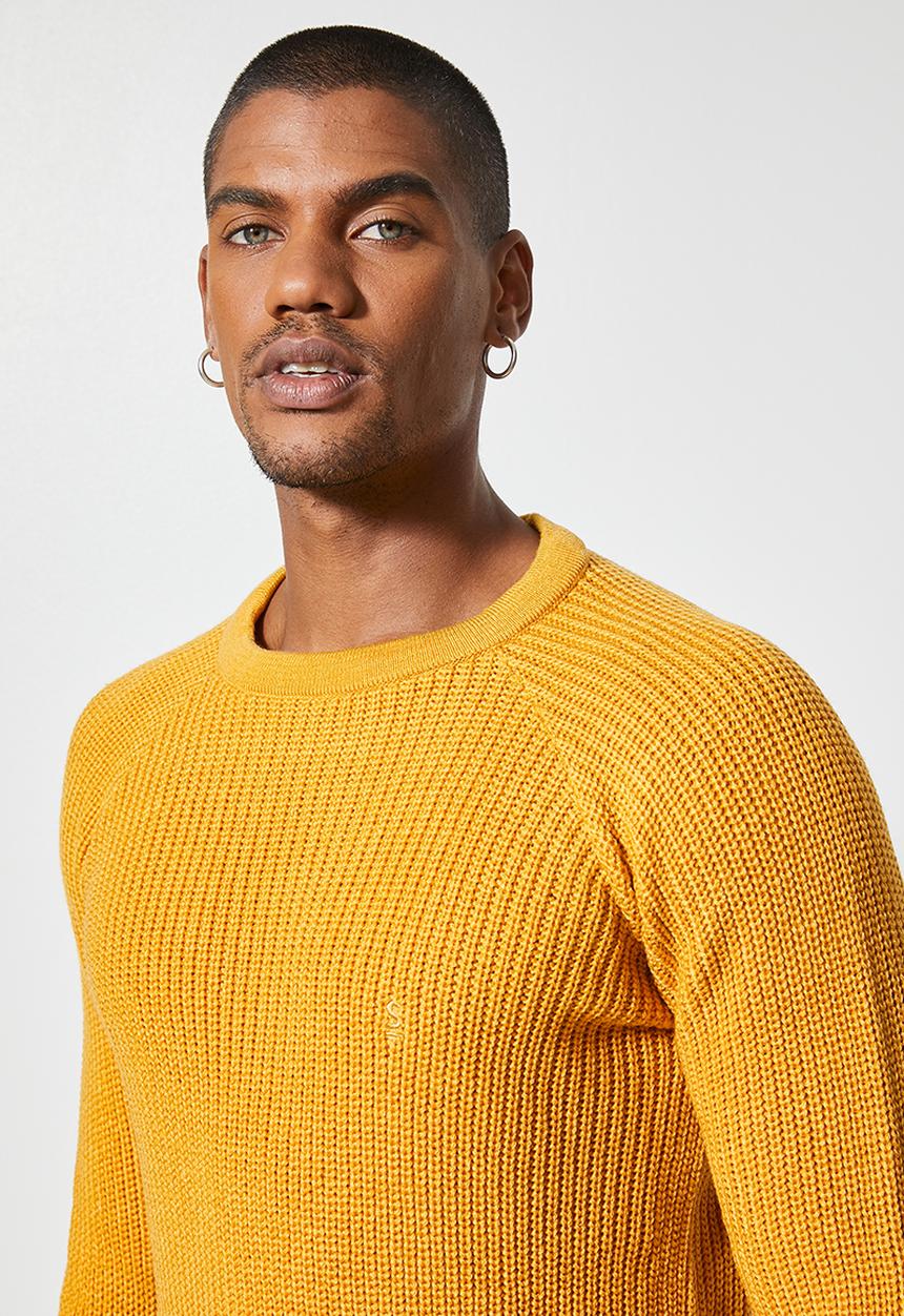 Superbalist - Raglan textured knit - yellow