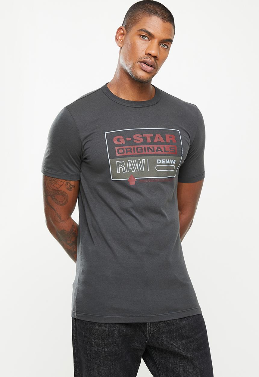 G-STAR - Color block originals slim r t - cloack
