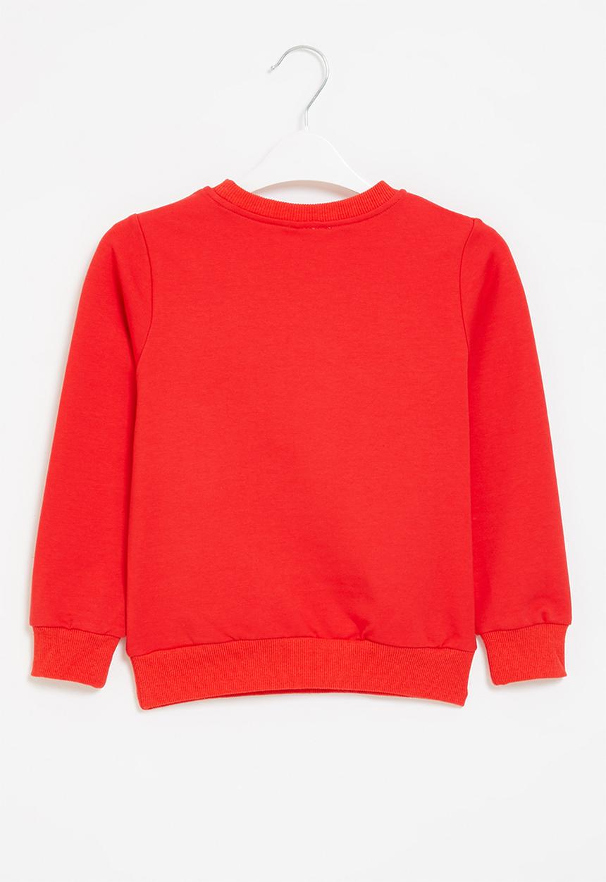 Pop Candy - Boys dino crew with sequin detail - red
