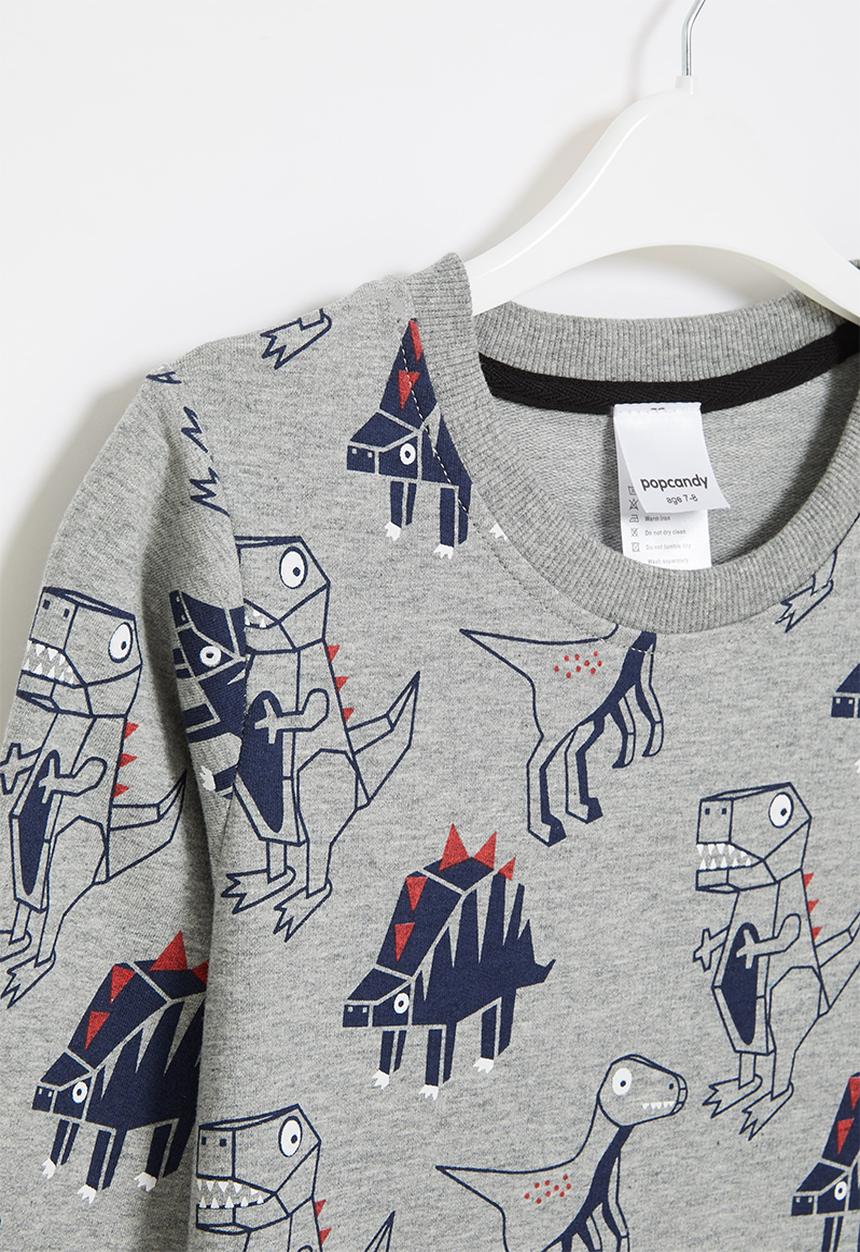 Pop Candy - Printed sweat top - grey melange