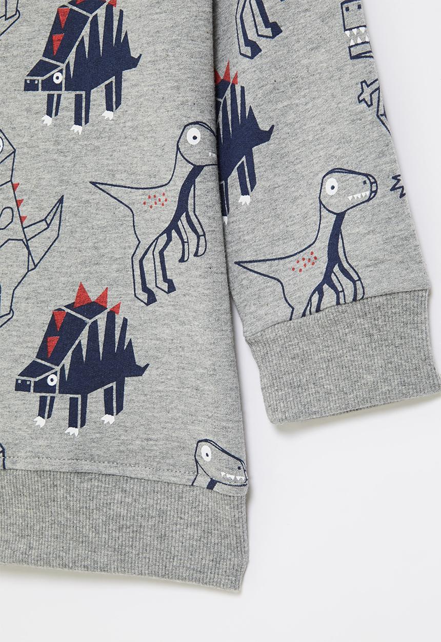 Pop Candy - Printed sweat top - grey melange