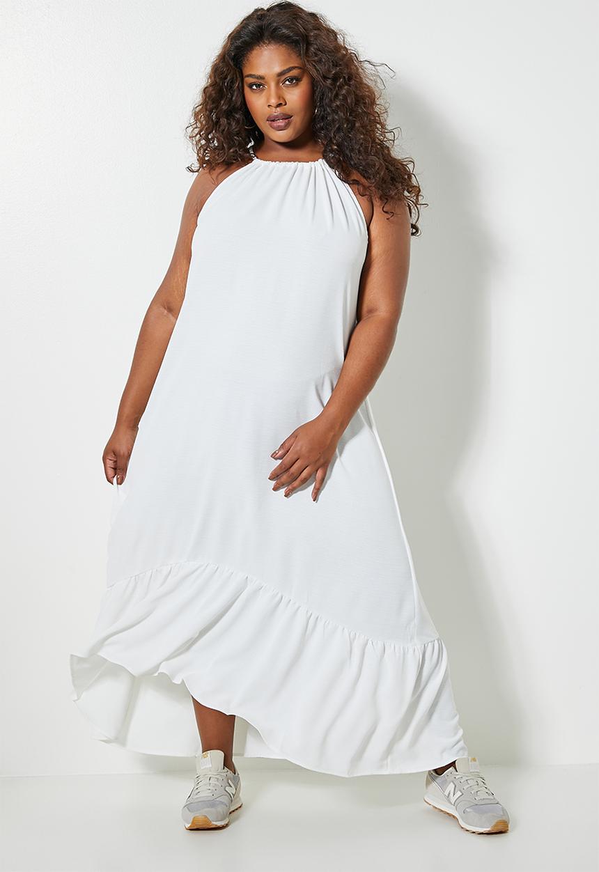 Superbalist - Strappy hi low dress - white