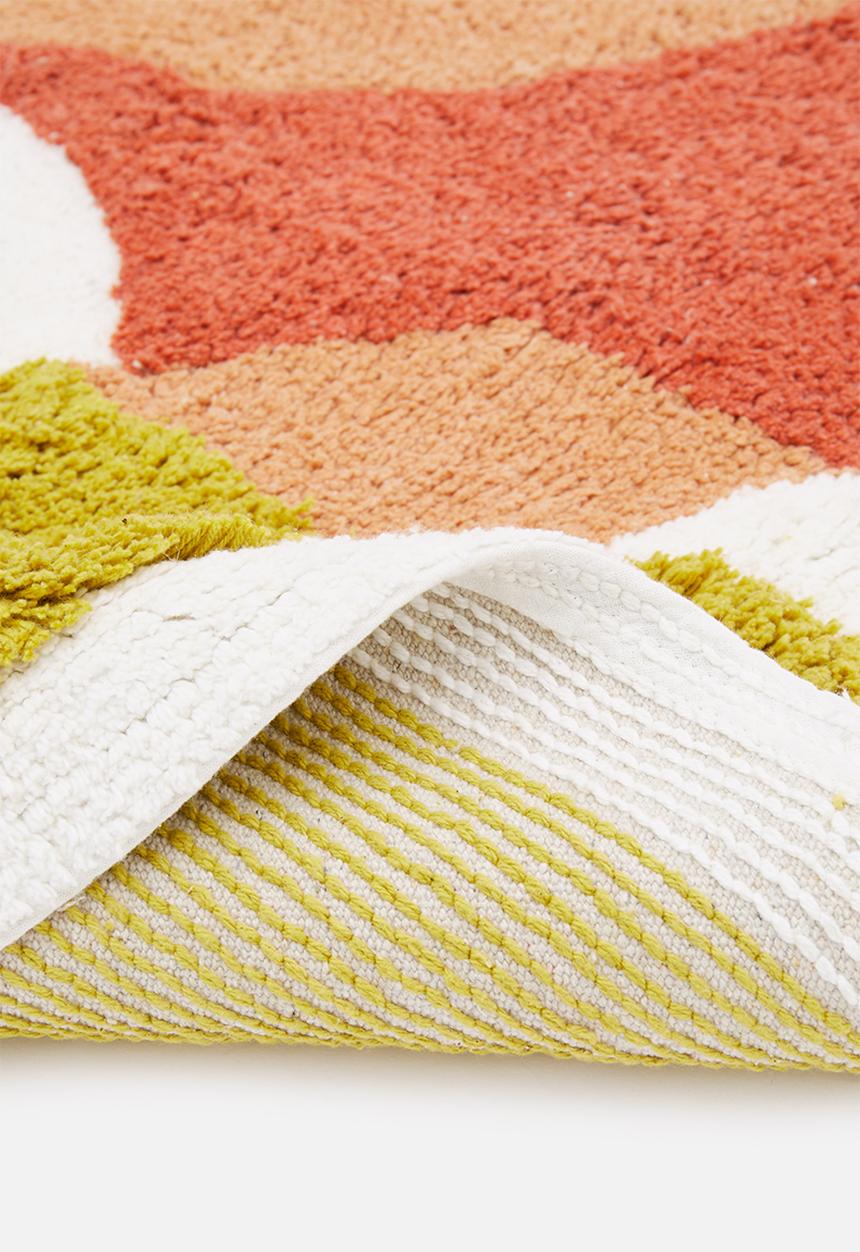 Sixth Floor - Crater round tufted rug - multi