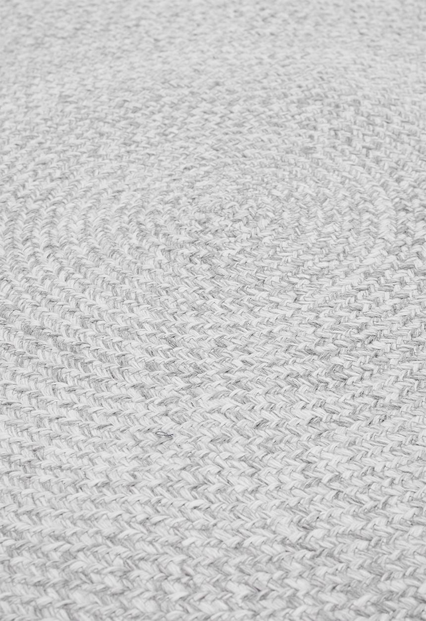 Sixth Floor - Braided round rug - grey