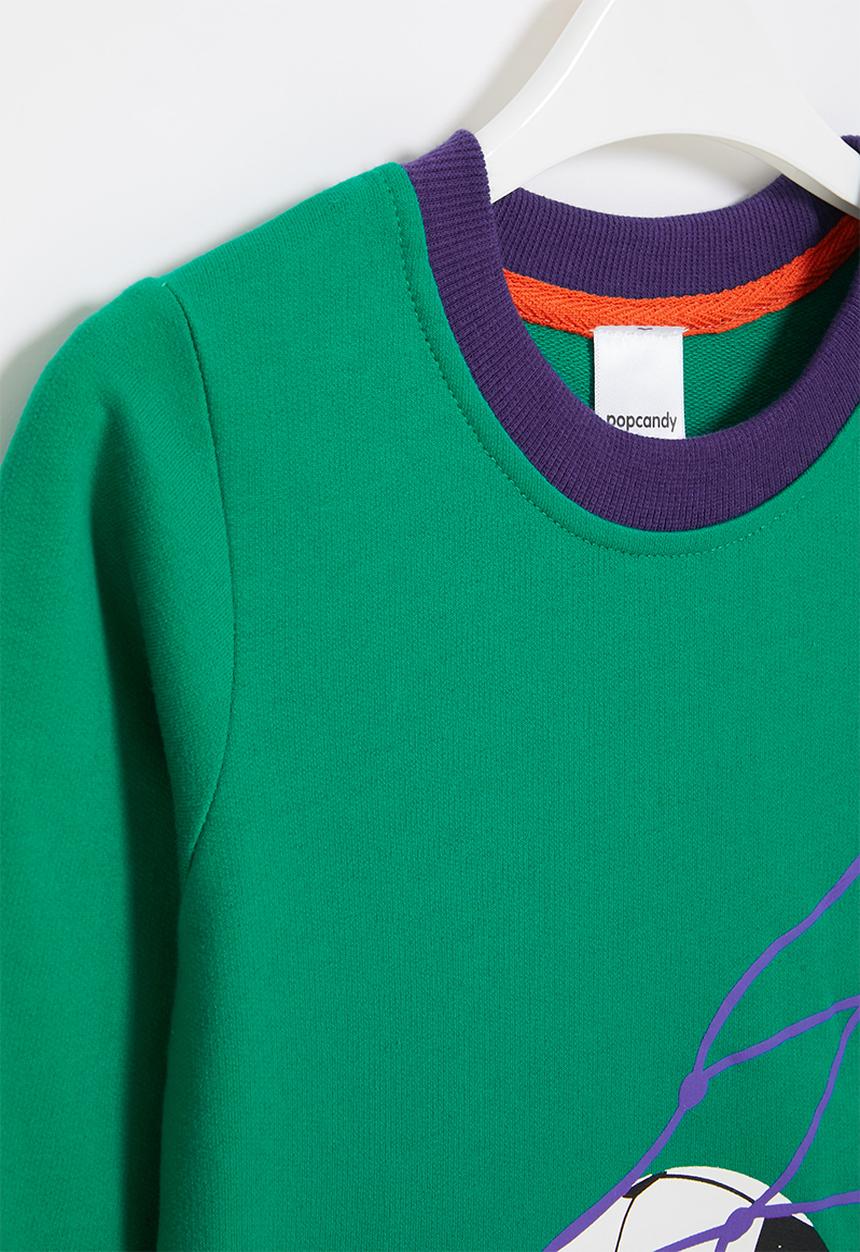 Pop Candy - Boys printed sweater - green 
