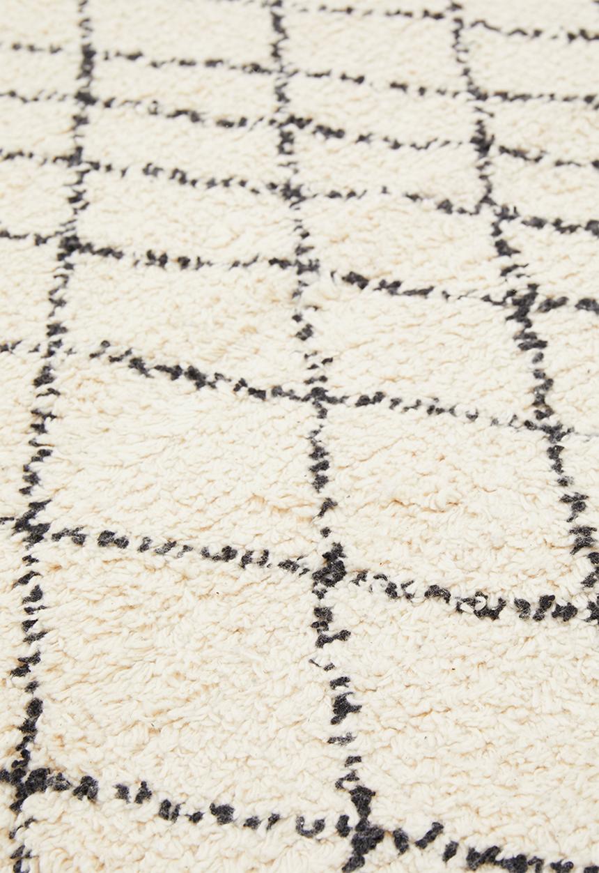 Sixth Floor - Erin tufted runner - black & off white 
