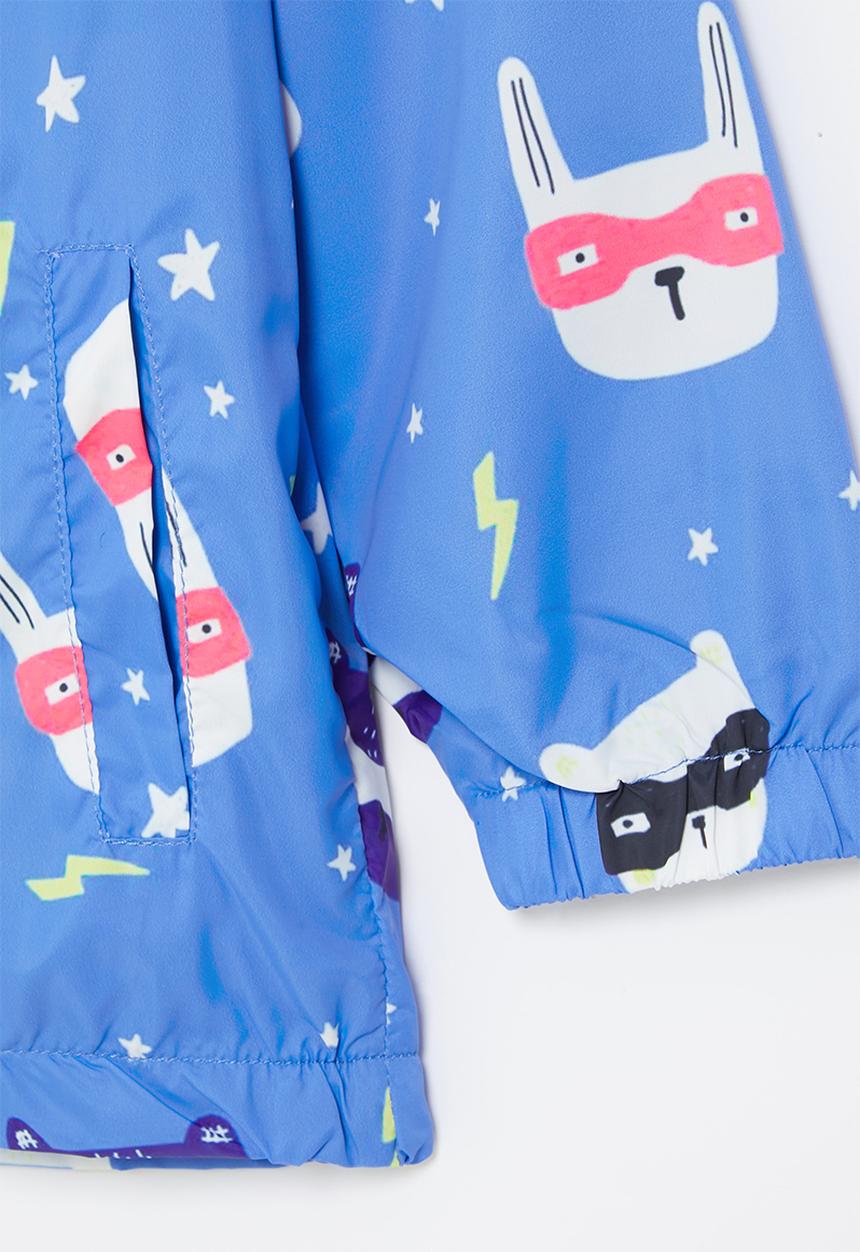 Pop Candy - Boys printed anarak - blue