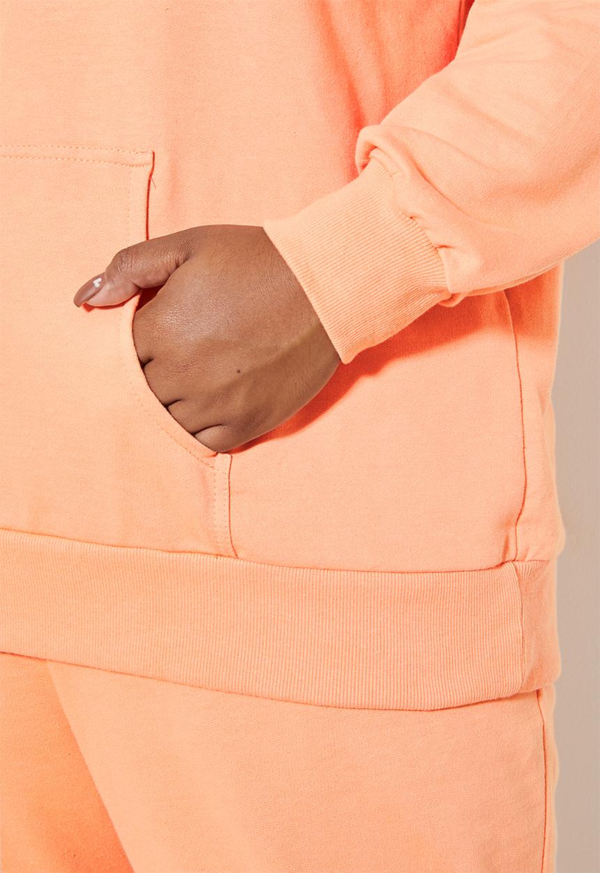 Superbalist - Longline hoodie - shell coral