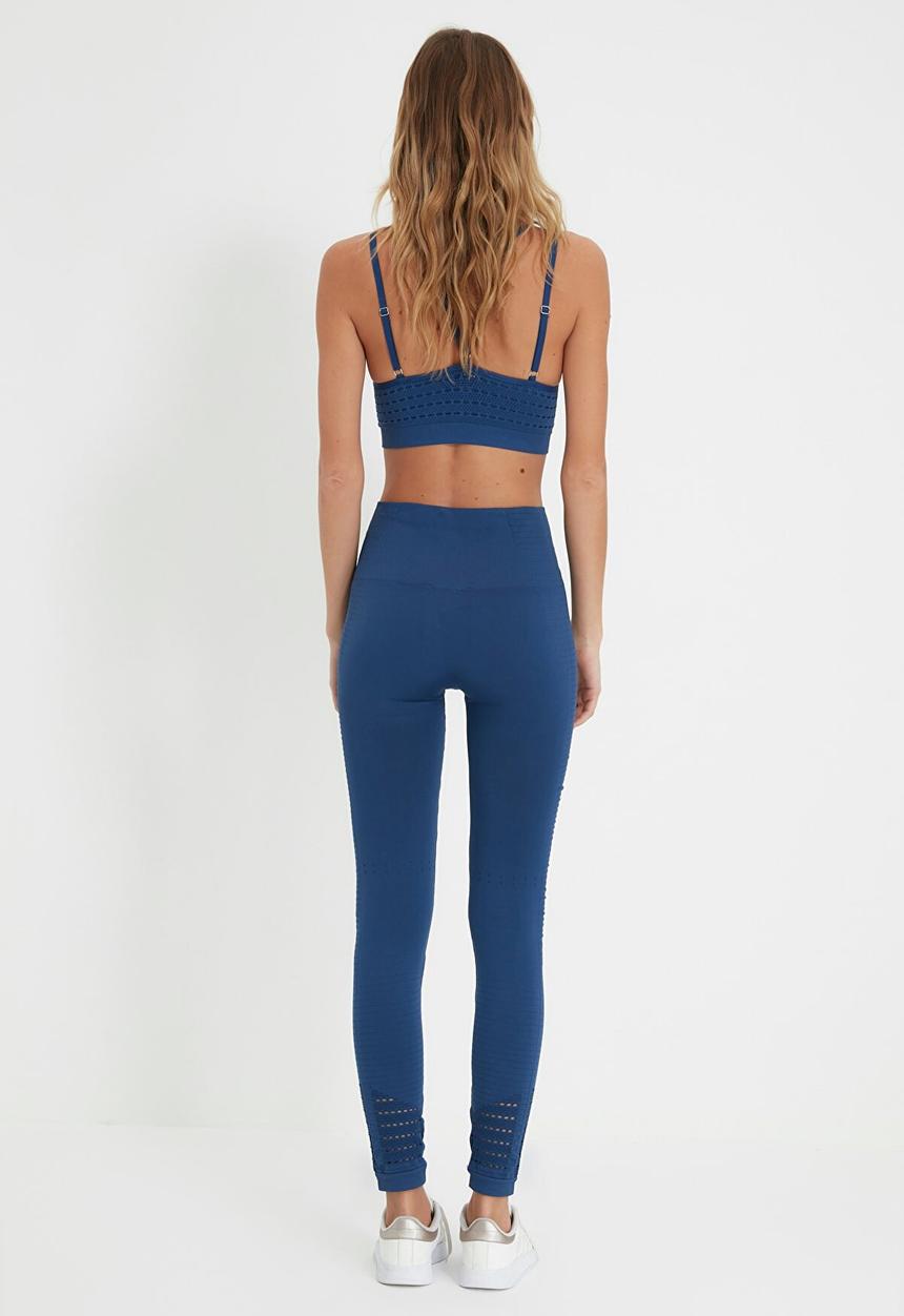 Trendyol - Seamless sport leggings - navy