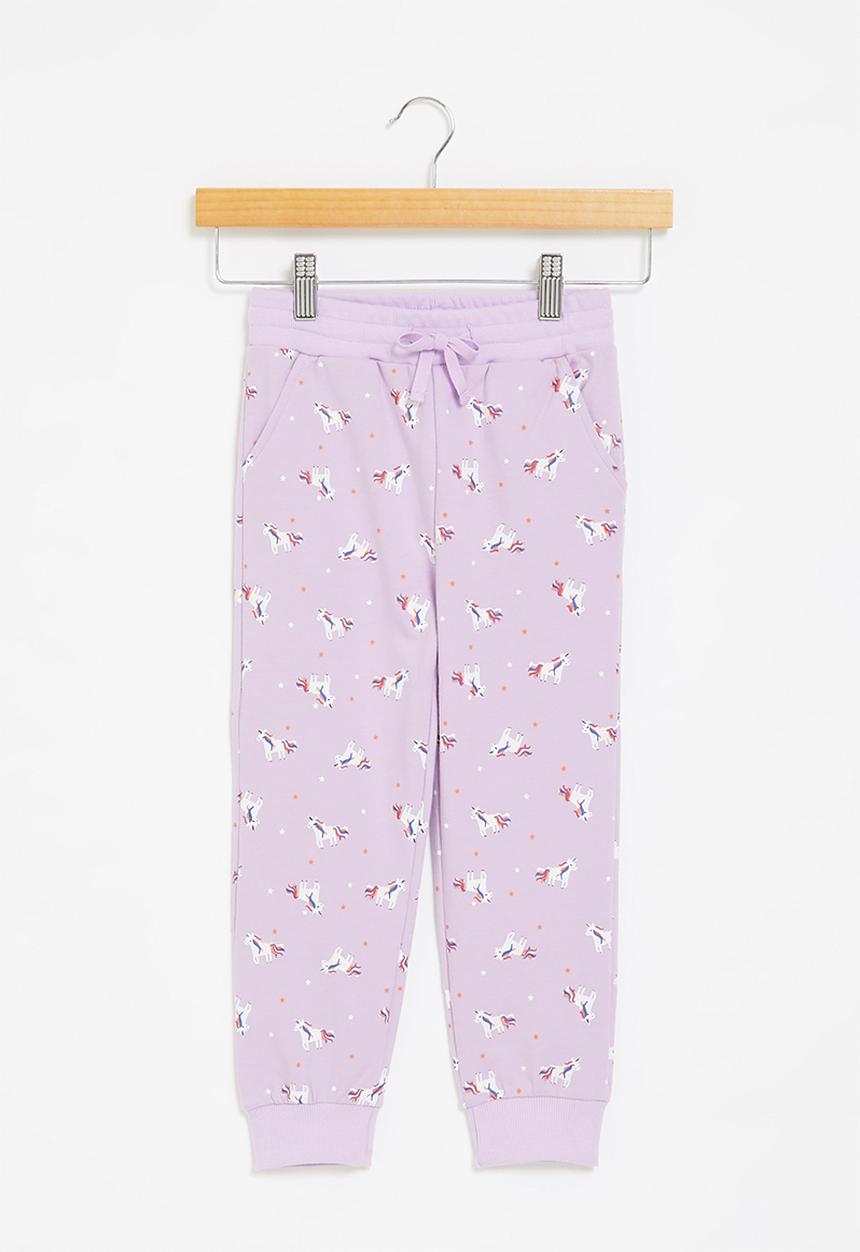Pop Candy - Girls unicorn jogger - purple