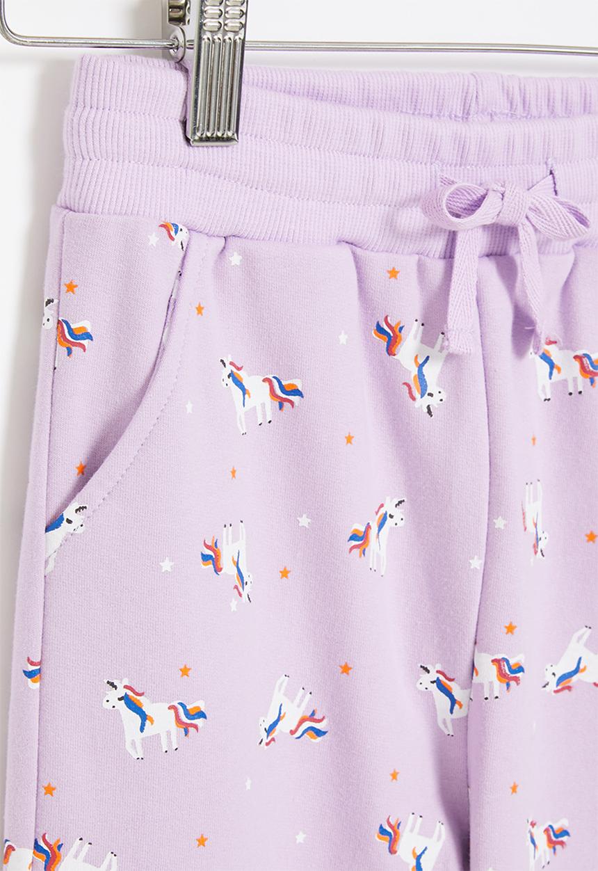 Pop Candy - Girls unicorn jogger - purple