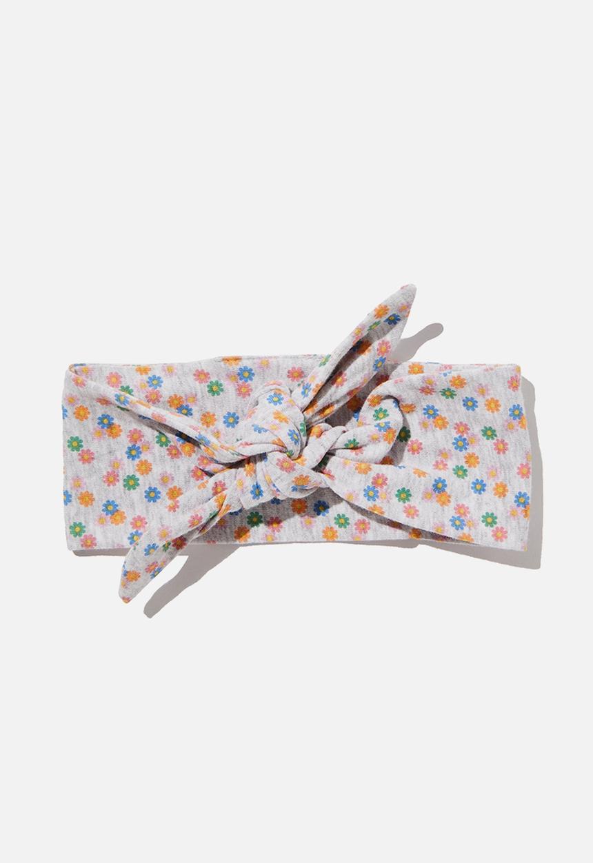 Cotton On - The tie headband - cloud marle & norfolk daisy fields