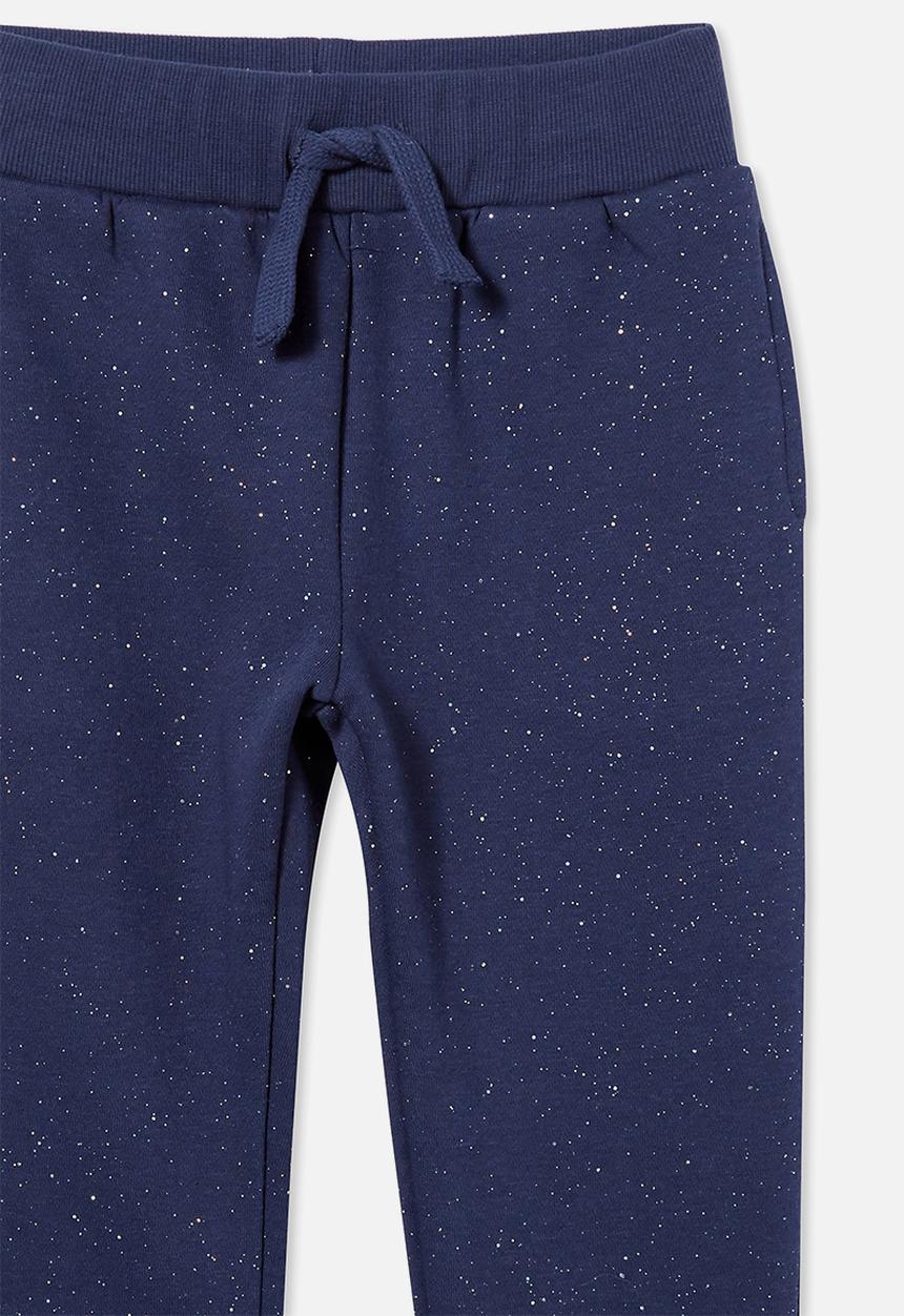 Cotton On - Marlo trackpant - indigo/ glitter