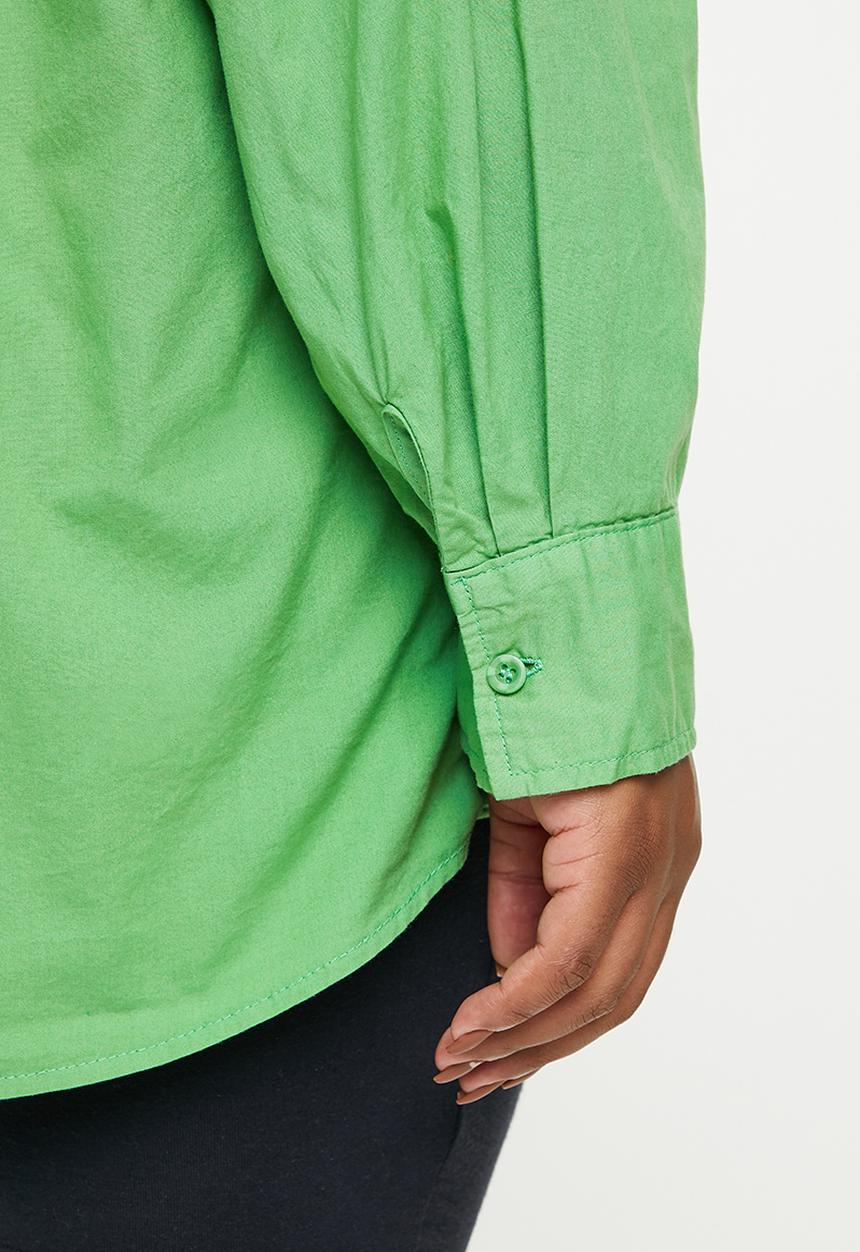 Cotton On - Curve dad shirt - grass green