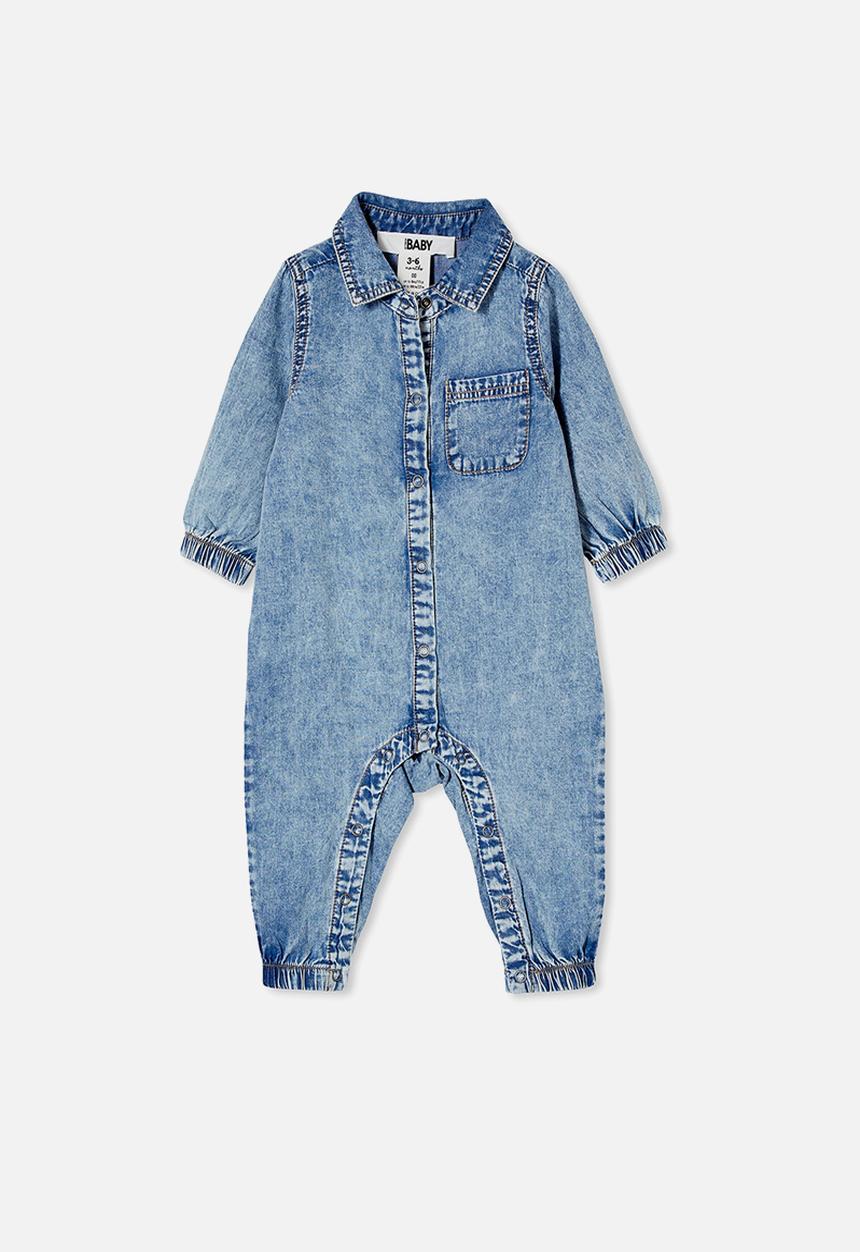 Cotton On - Noah boilersuit - light chambray wash