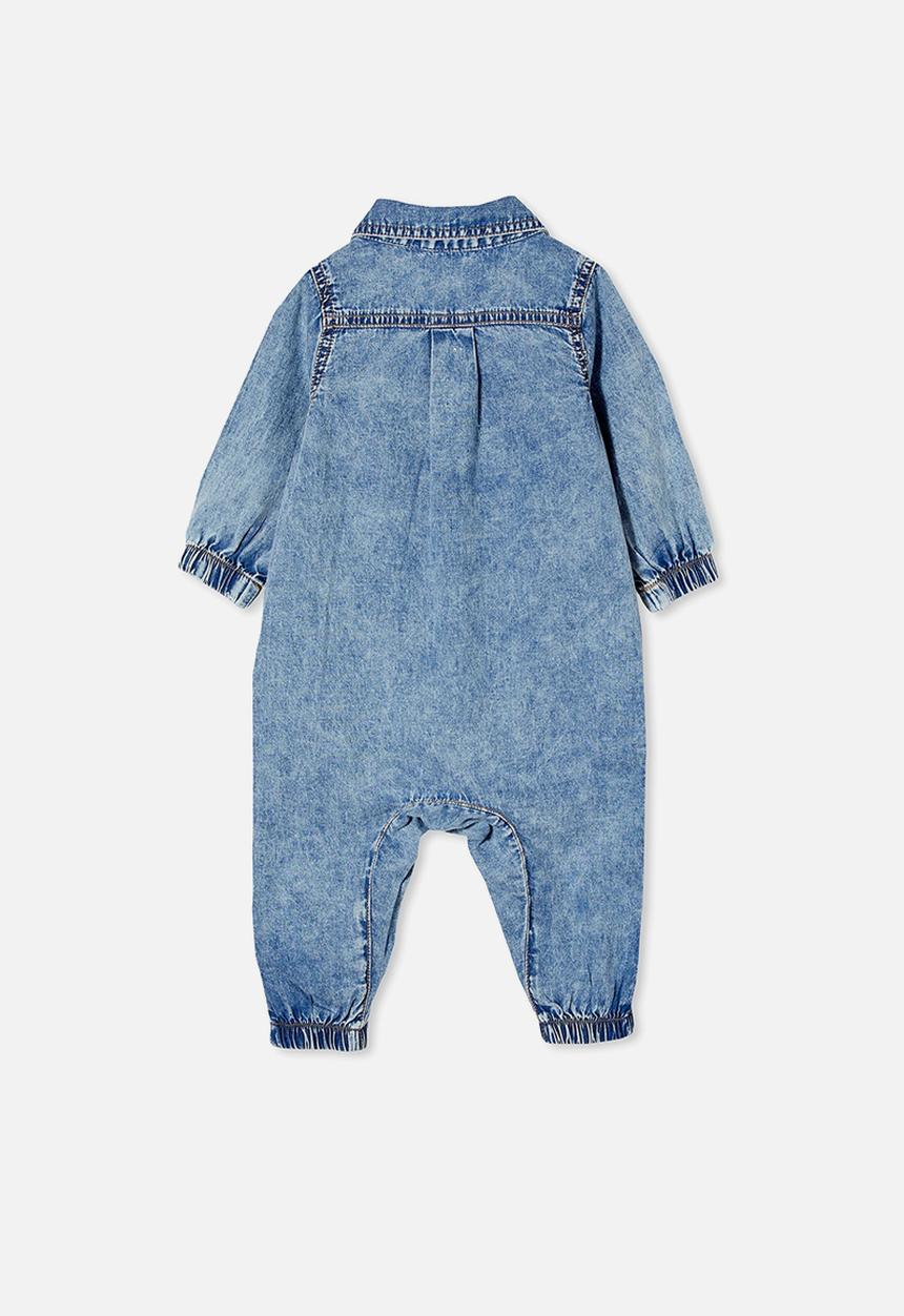 Cotton On - Noah boilersuit - light chambray wash