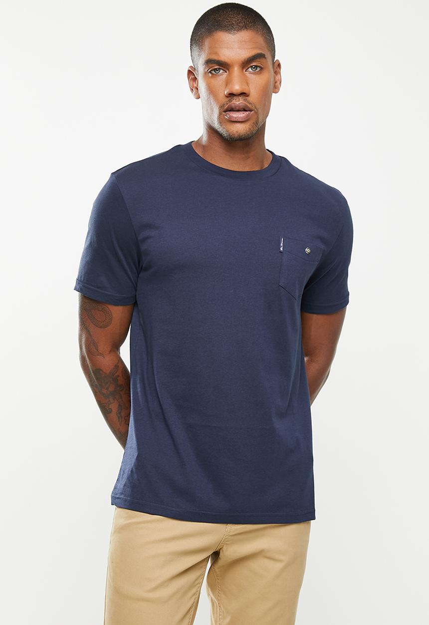 Ben Sherman - Pique short sleeve pocket tee - navy