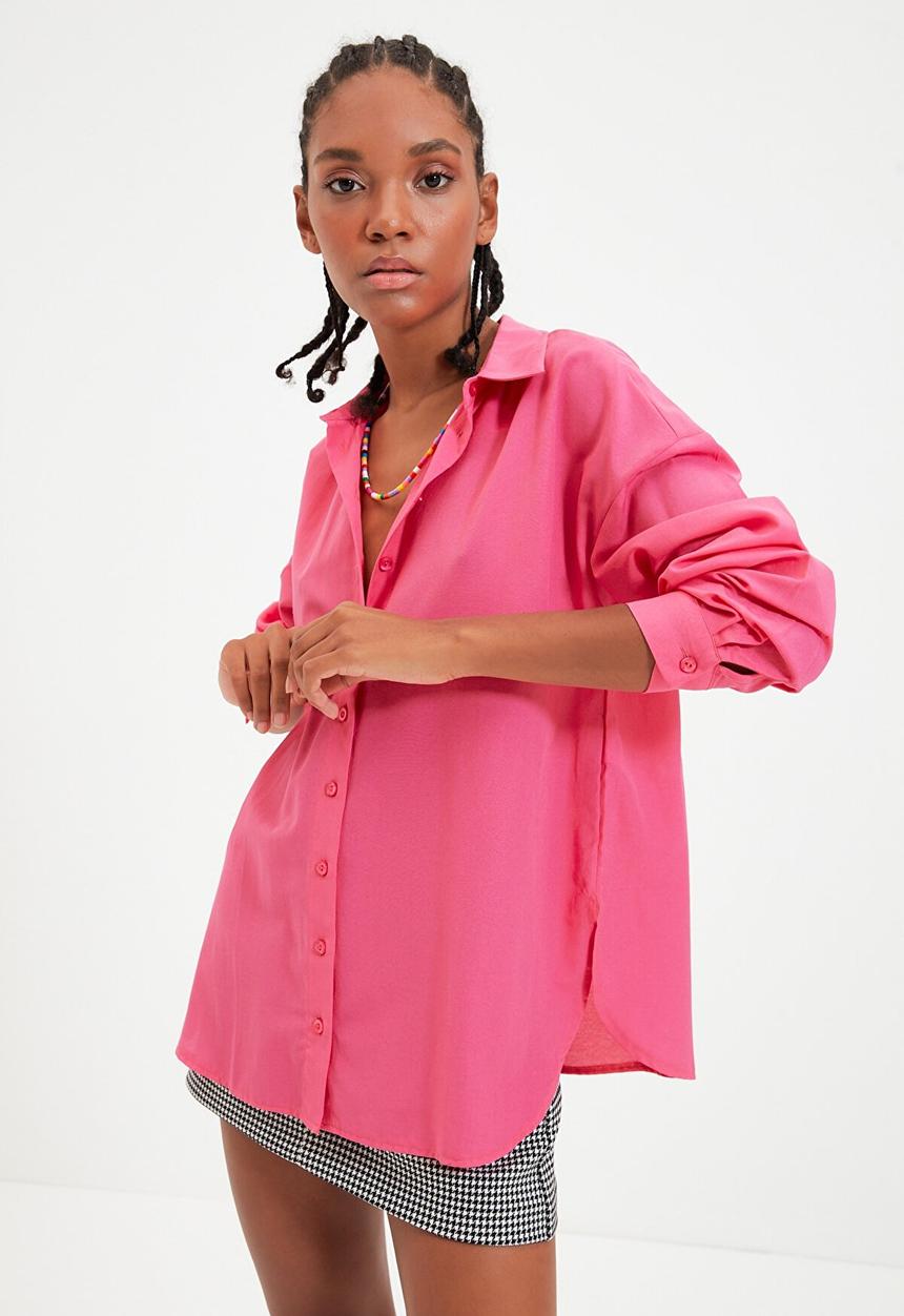Trendyol - Basic shirt - pink
