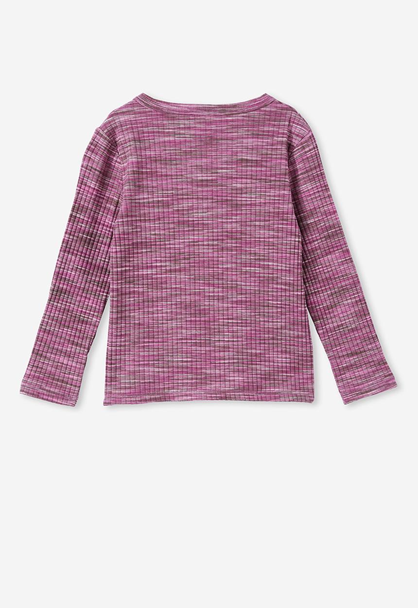Cotton On - Betty button through cardi - berry space dye