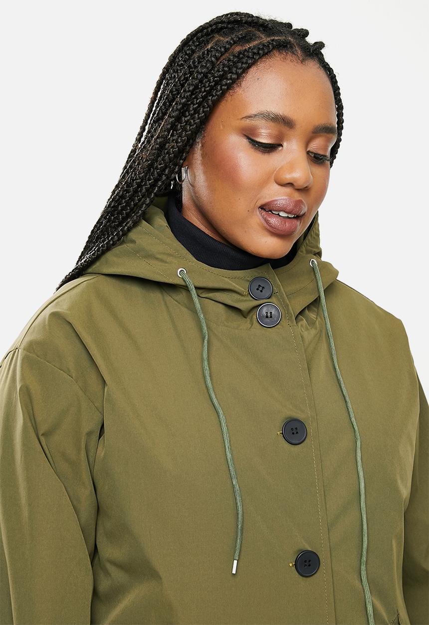 dailyfriday - Classic hooded trench coat - khaki