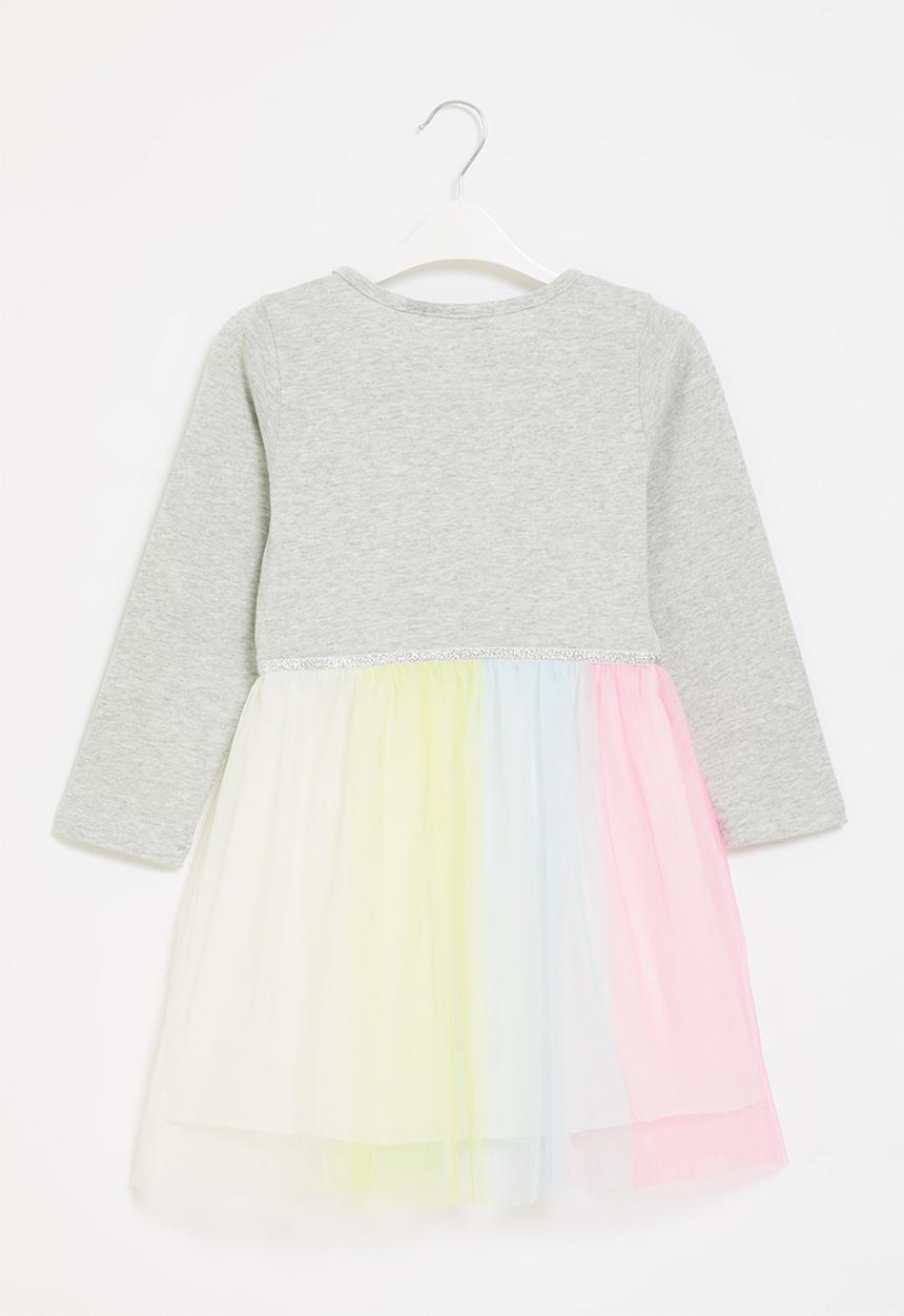 Pop Candy - Girls unicorn dress - grey