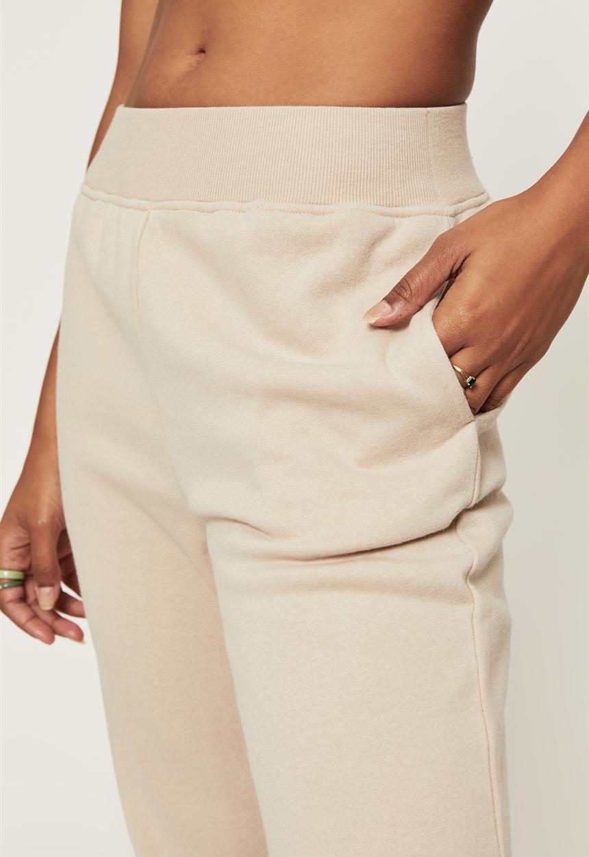 Supré  - Erica slim fit track pant - soft taupe