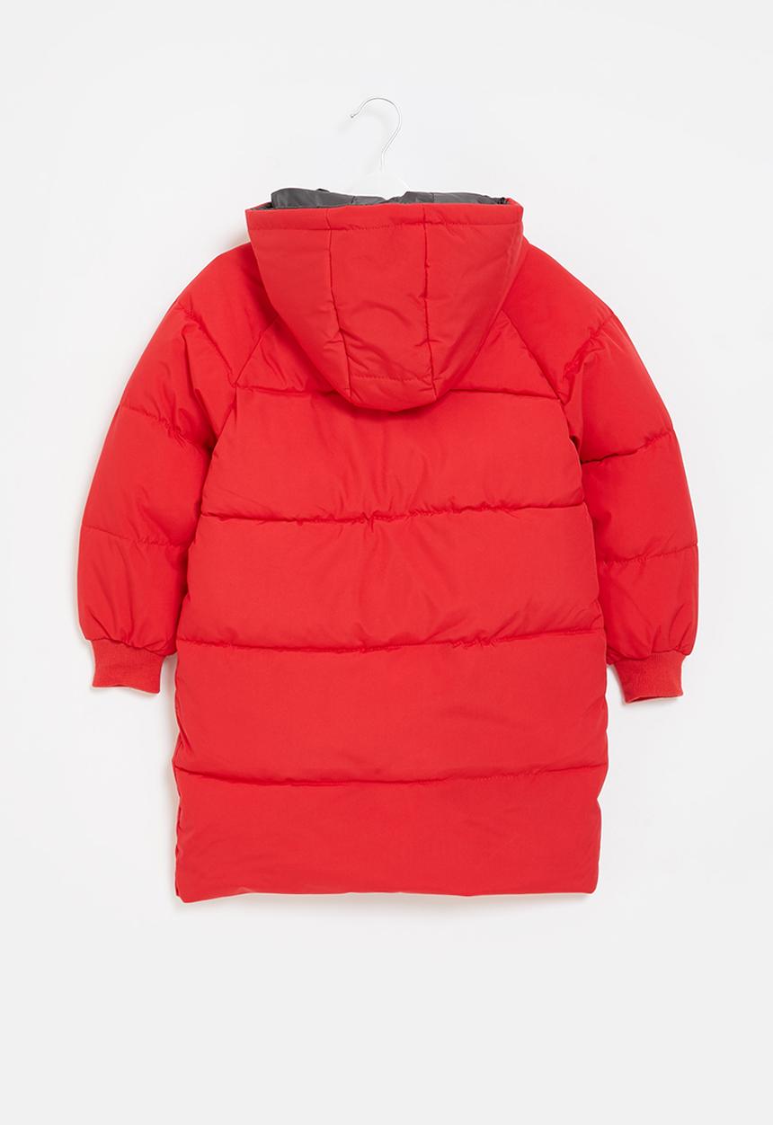 Pop Candy - Boys hooded puffer - red