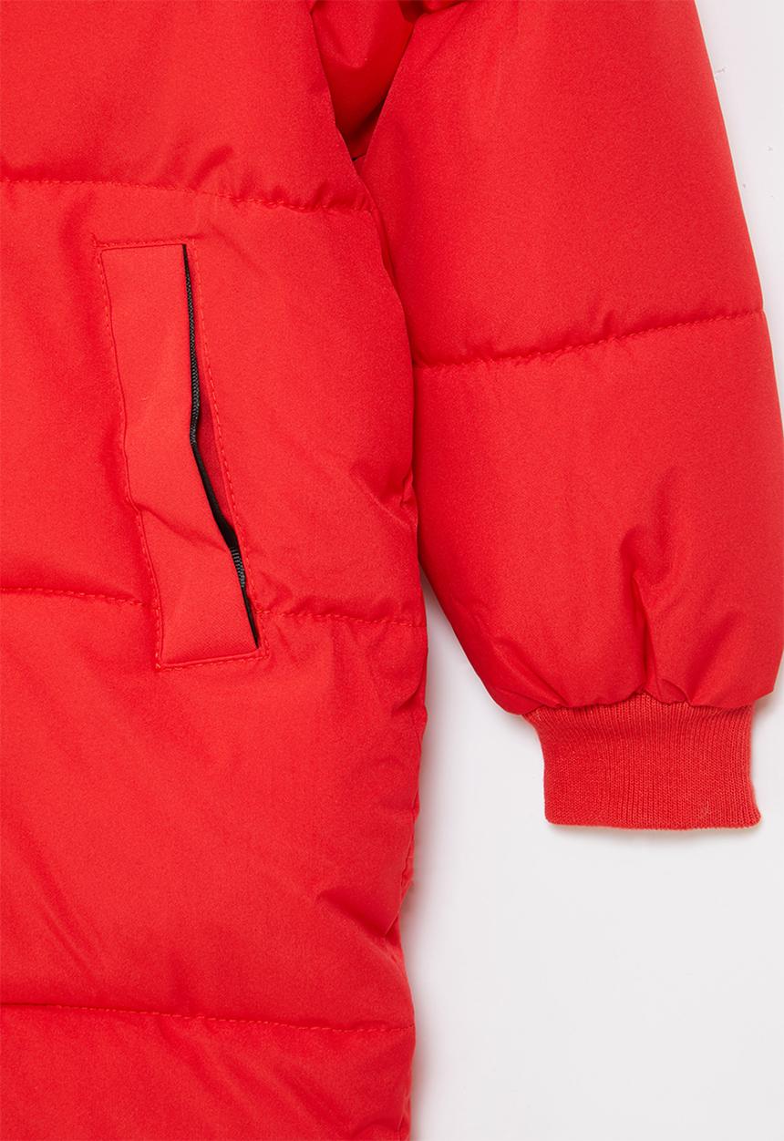 Pop Candy - Boys hooded puffer - red