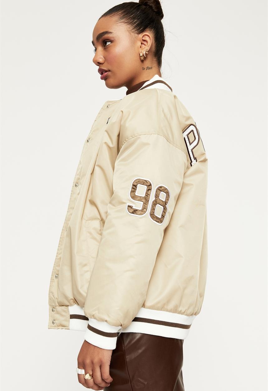 Supré  - Mary kate varsity bomber - cool beige