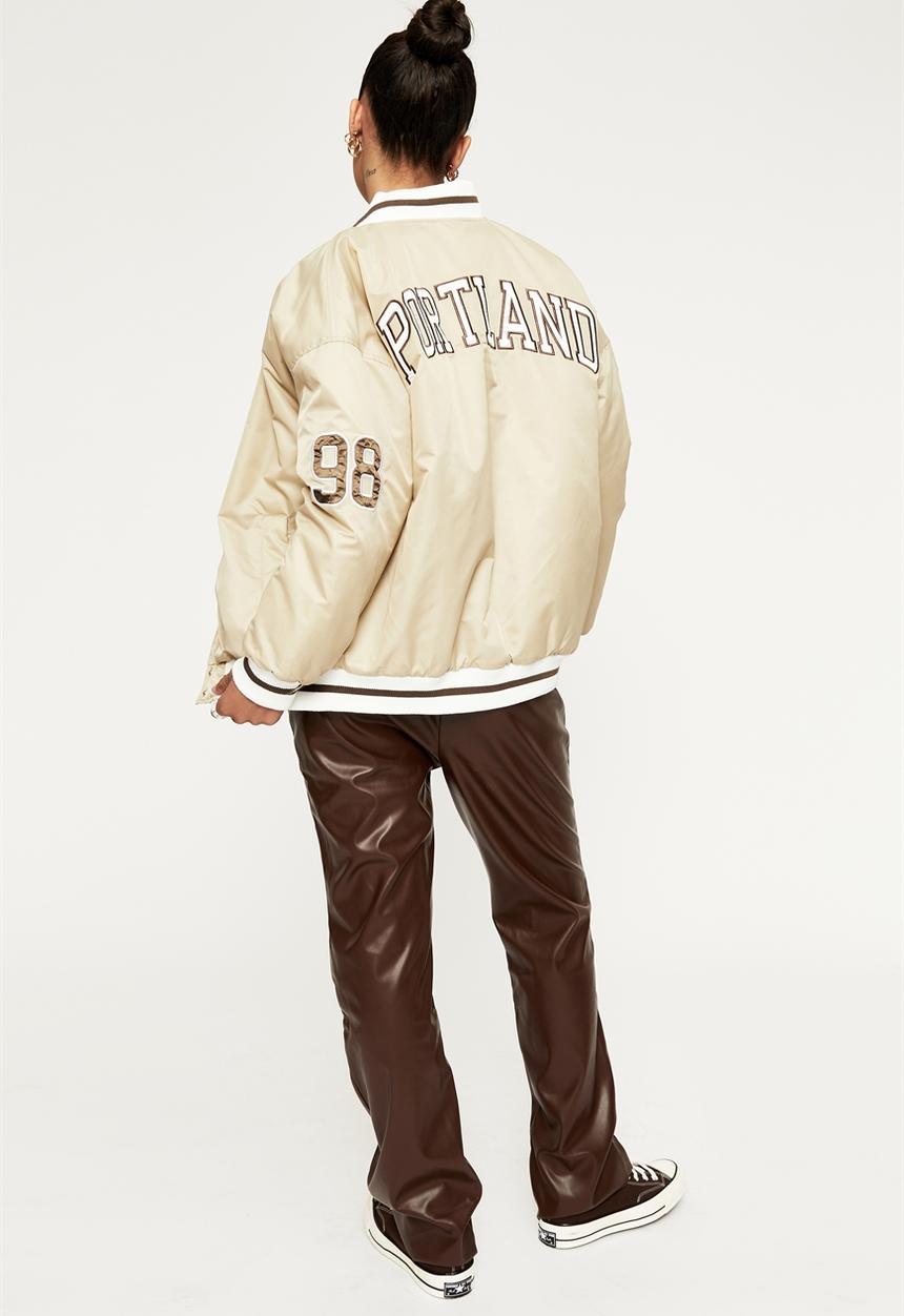 Supré  - Mary kate varsity bomber - cool beige