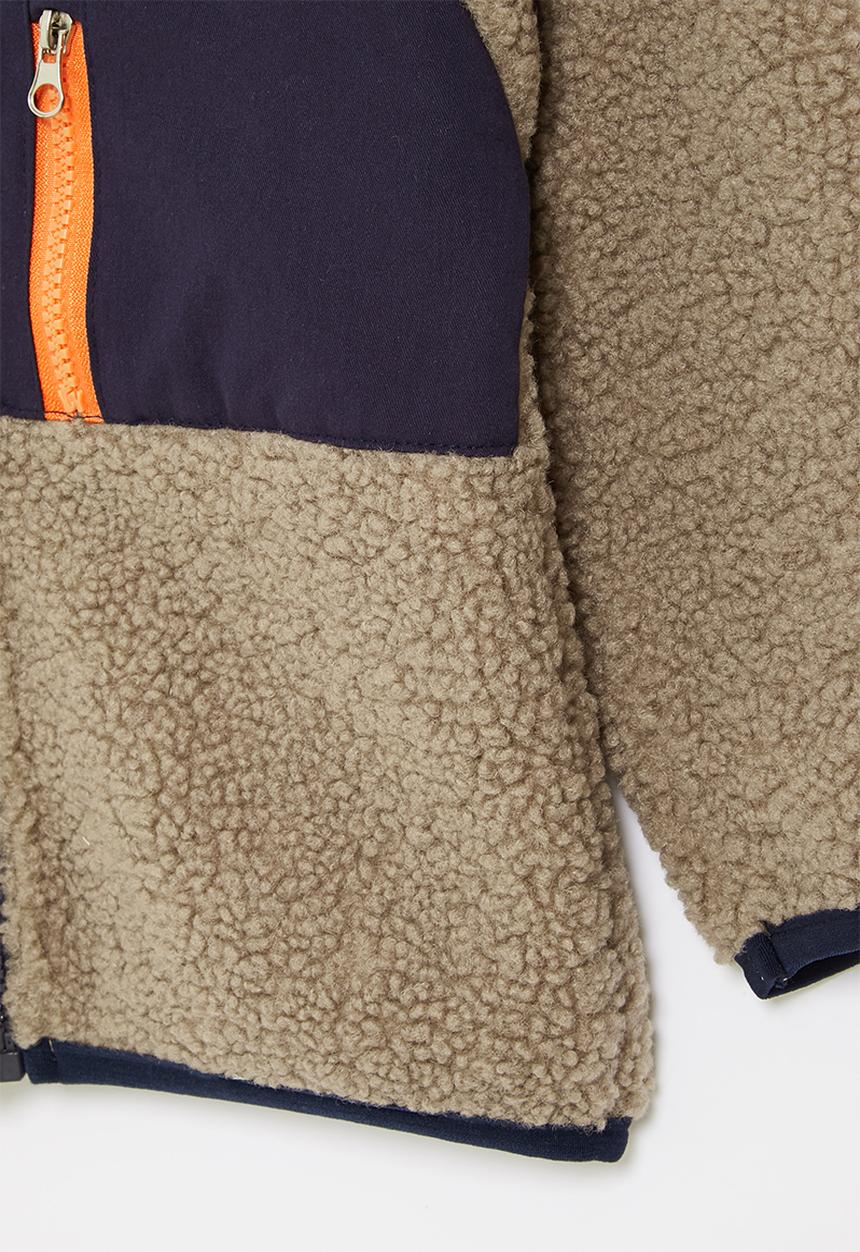 Pop Candy - Boys sherpa jacket - multi